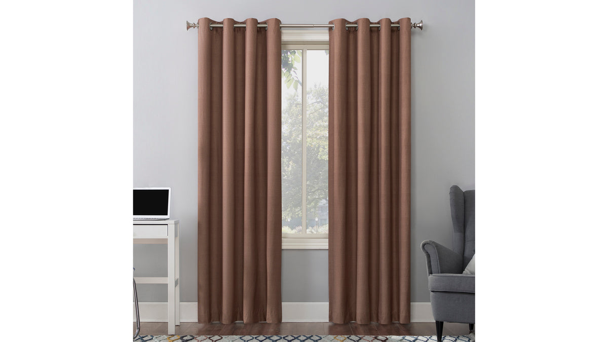 Blackout Thermal Insulated Curtain Panel - Room Darkening & Energy Saving