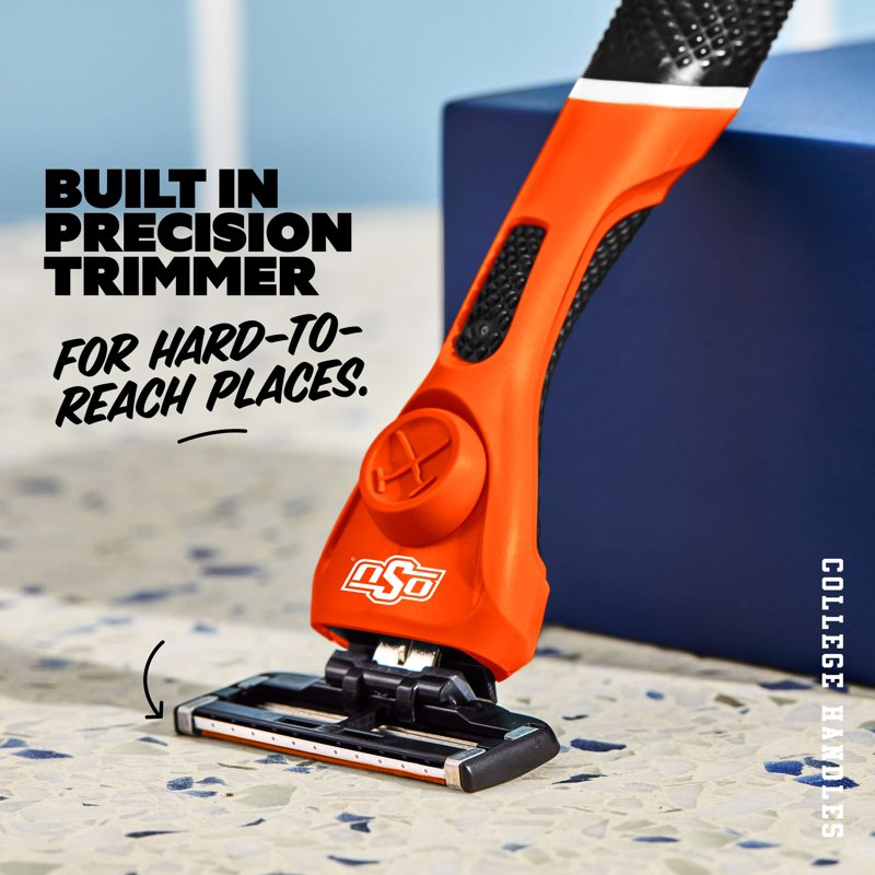 College Razor Set with Limited-Edition Handle - 6-Blade Shaving Kit for Men