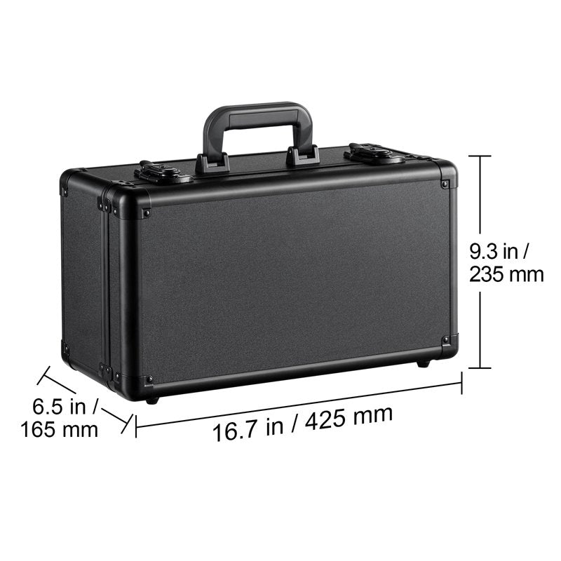 Graded Card Organizer Box with Lock, 4 Compartments for PSA, BGS, SGC Cards