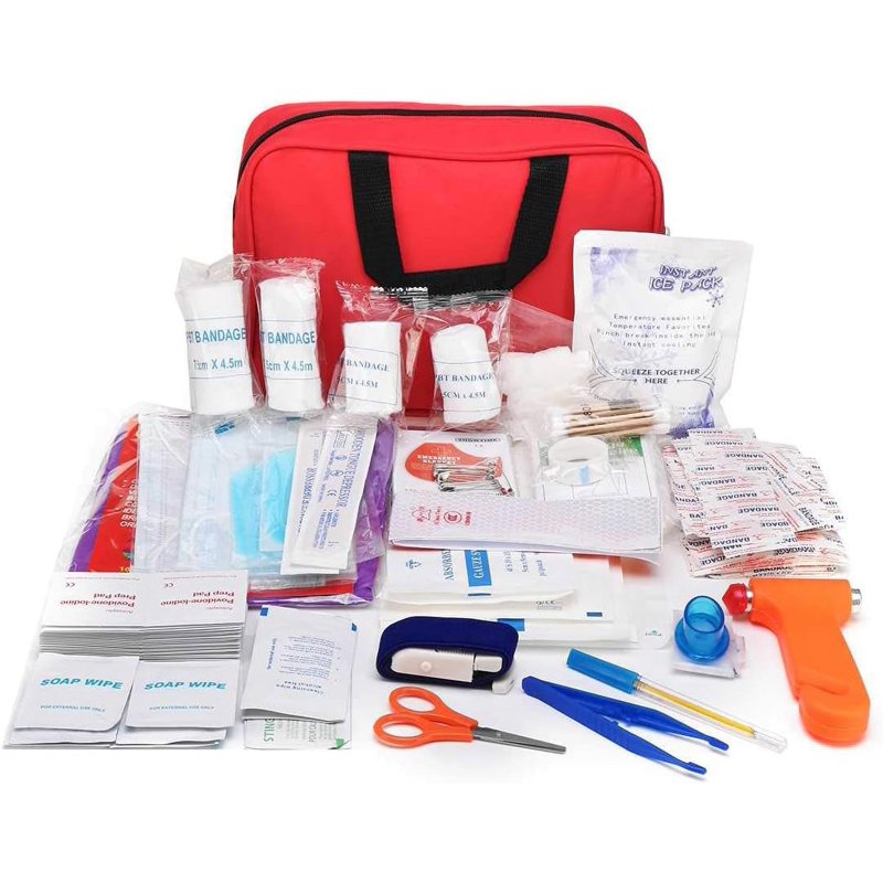 First Aid Kit Compact Emergency Medical Supplies for Home, Travel, Outdoors