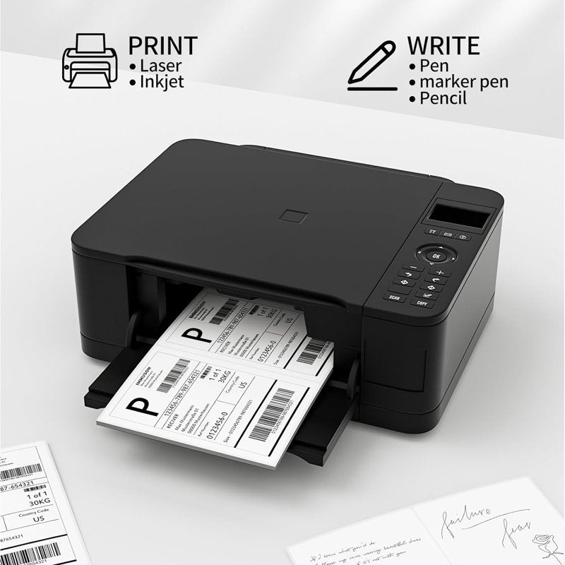 Self-Adhesive Shipping Labels 8.5 x 5.5 Inches for Laser & Inkjet Printers, 50 Sheets