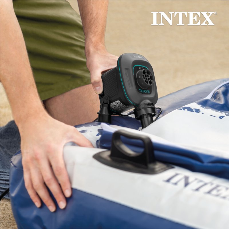 Electric Air Pump for Inflatables - 120V Portable Inflator with 3 Nozzles