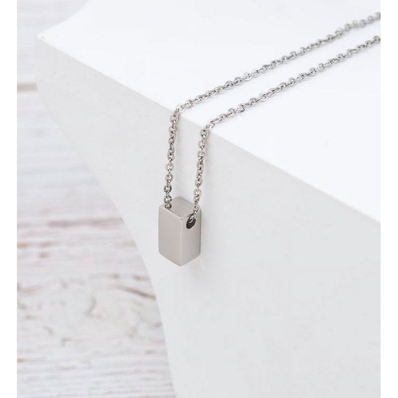 Mother & Daughter Cube Necklace Gift for Women - Rose Gold, Silver & Gold