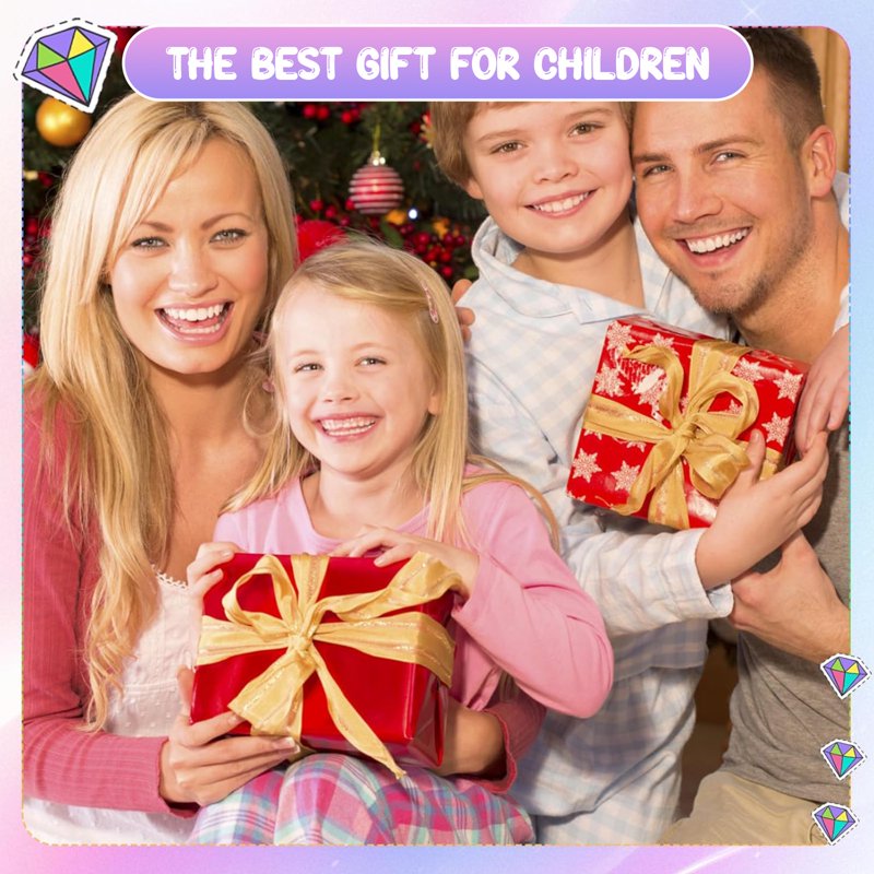 Kids Diamond Painting Kits - 4 Animal-Themed Art Sets for Children Ages 4-12