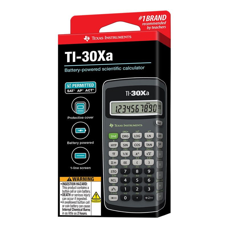 Scientific Calculator for Math and Science - Battery Operated, 10-Digit Display