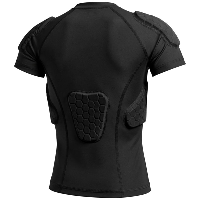 Youth Padded Compression Shirt with Impact Protection for Sports & Activities