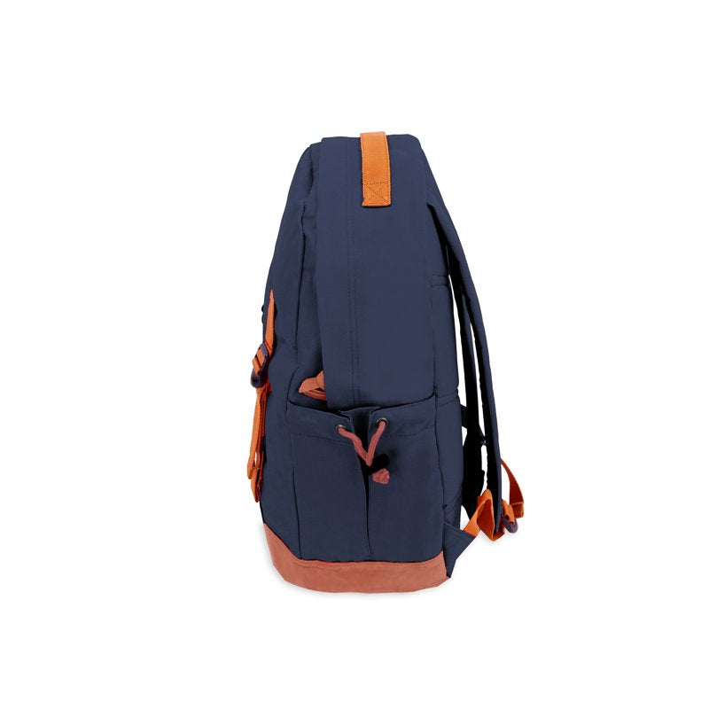 Unisex 17.5-Inch School & Travel Backpack - Durable Navy Carrier & Shoulder Bag