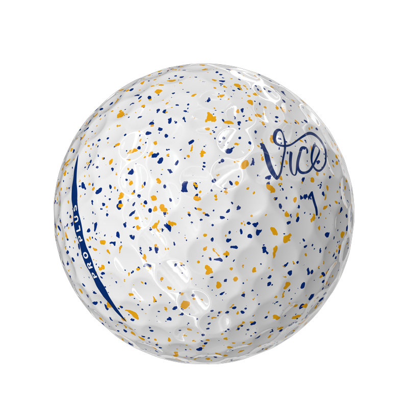 Vice Pro Plus Golf Balls Drip Navy Orange 12pk — Variation: Drip Navy Orange