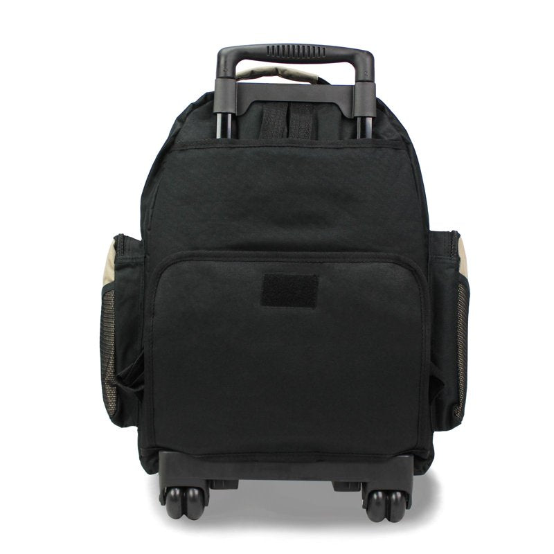 22-Inch Airline Approved Rolling Backpack with Multiple Compartments and Convertible Design