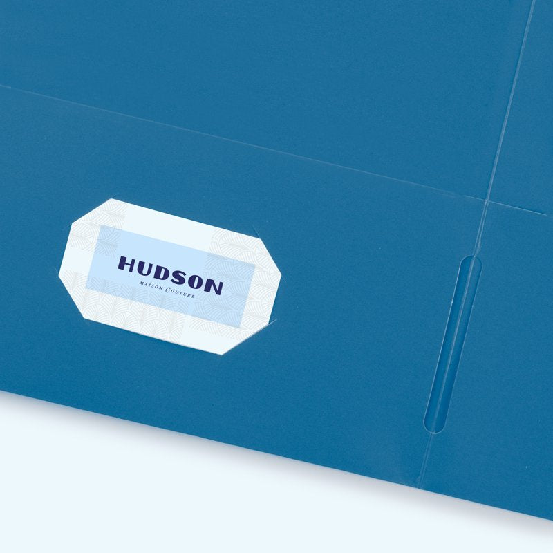 Blue Two Pocket Folder Holds 40 Sheets - Pack of 1 or 3