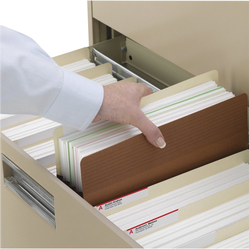 Redrope Expanding File Pocket - Legal Size, Accordion Design, 25 Pack