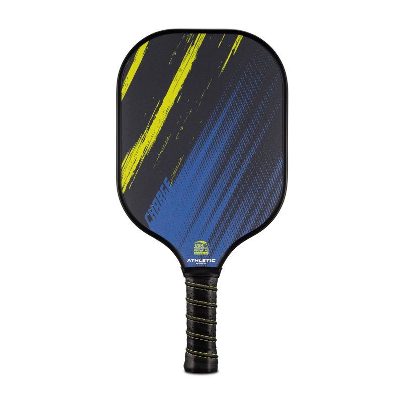 (2 Pack) Athletic Works Charge Fiberglass Pickleball Paddle – Blue, Yellow Variation