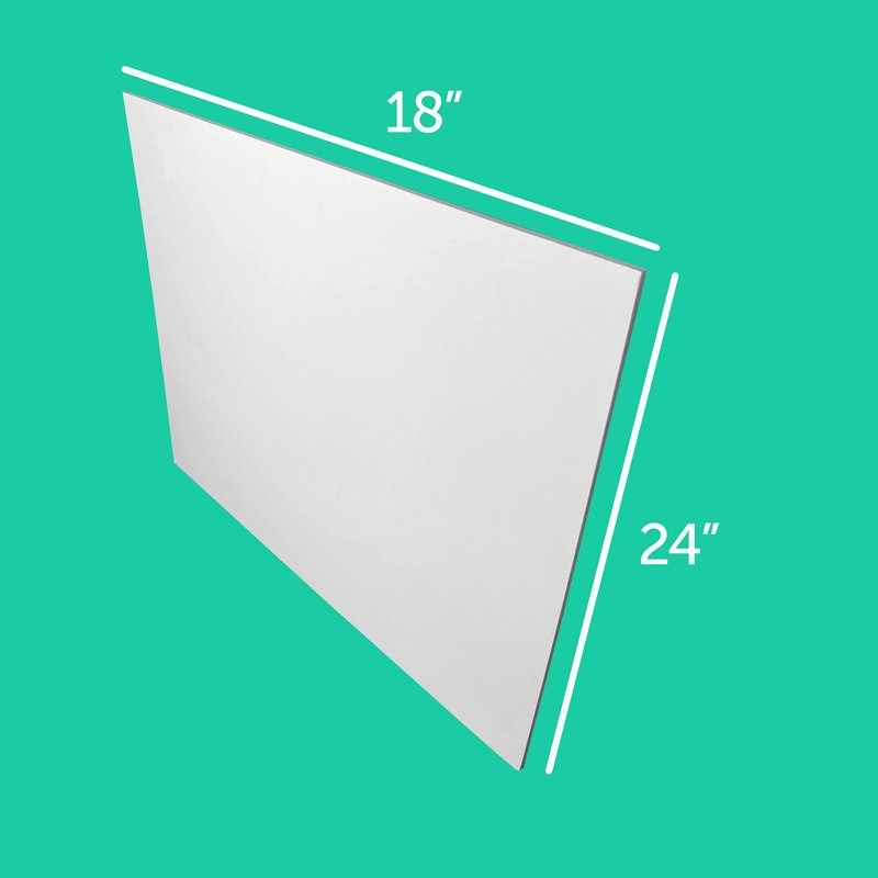White Foam Board 18x24 Inches Pack of 5 - Art, Mounting & Signage