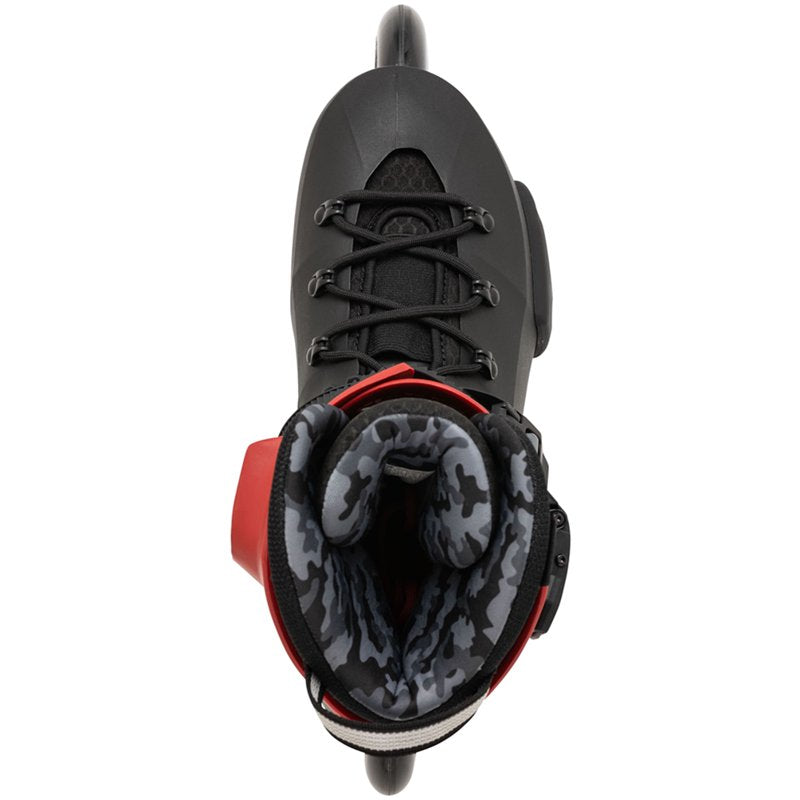 Adult Unisex Inline Skates with 110mm Wheels Black/Red Size 11