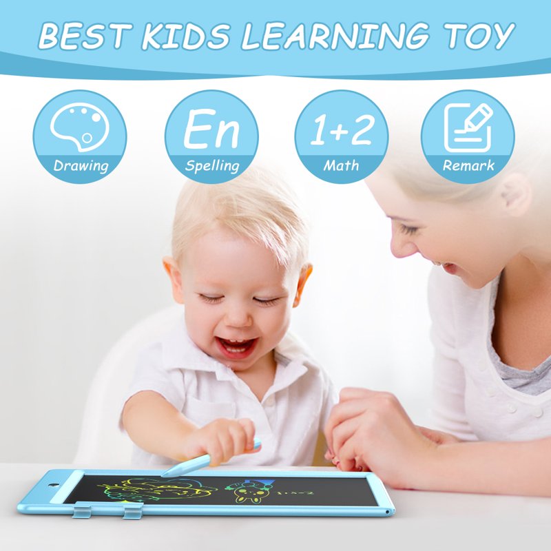 Kids LCD Drawing Tablet 10-12 Inch Colorful Doodle Board Educational Toy