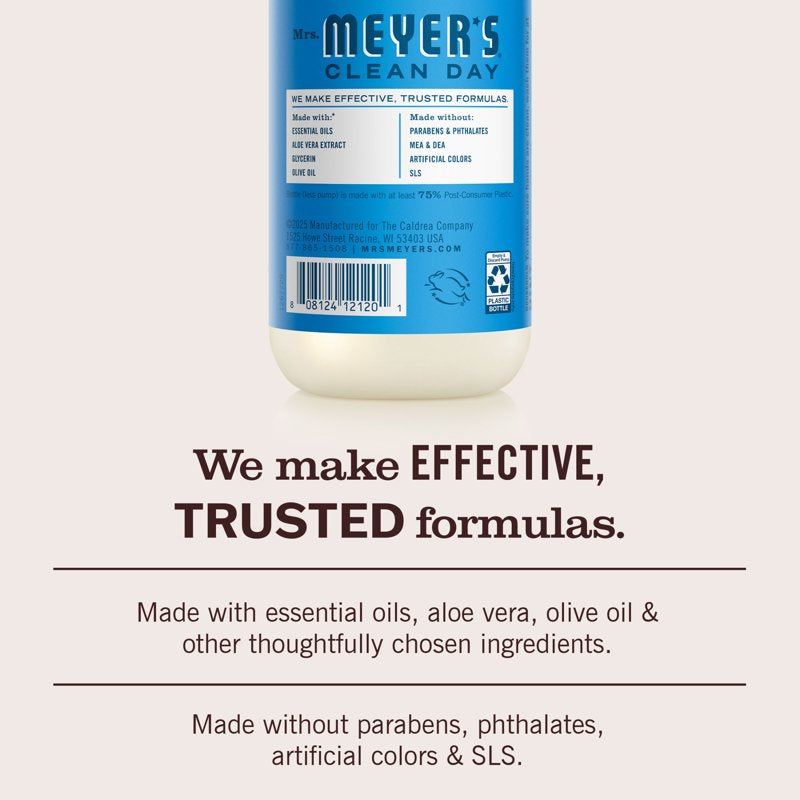 Mrs. Meyer’s Blueberry Scent Liquid Hand Soap - 3 Pack, 12.5 Fl Oz