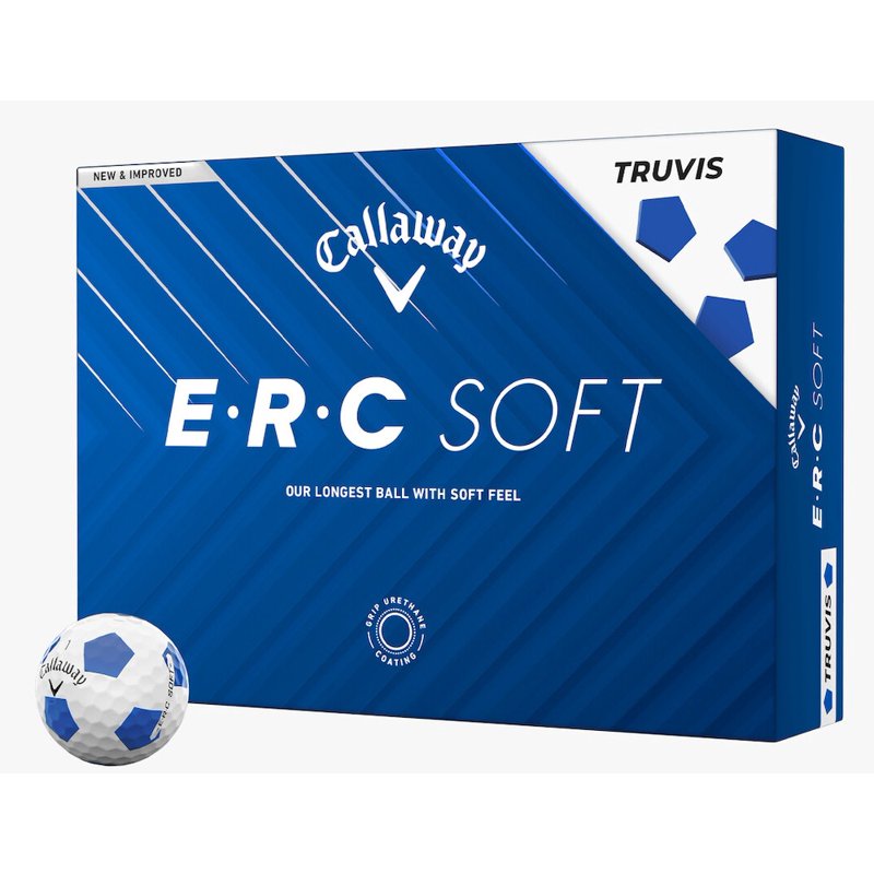 (4 Pack) Callaway ERC Soft Truvis Golf Balls 2025 Blue/White - 12 Pack Equivalent