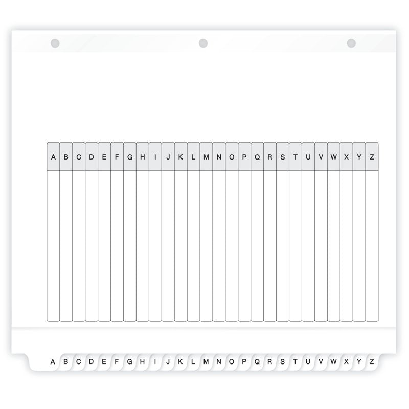 Avery A-Z Index Dividers with Customizable Tabs - 26 Pack, 8.5x11