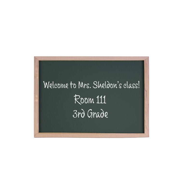 Wood Framed Green Chalkboard 36 x 48 Inches - Classroom Office Home Use