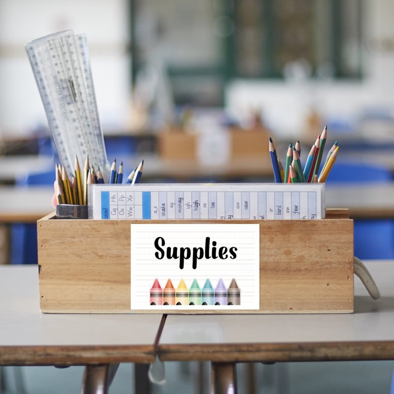 Removable Labels for Organizing Storage Bins & Shelves, 4x6 inch, Pack of 40