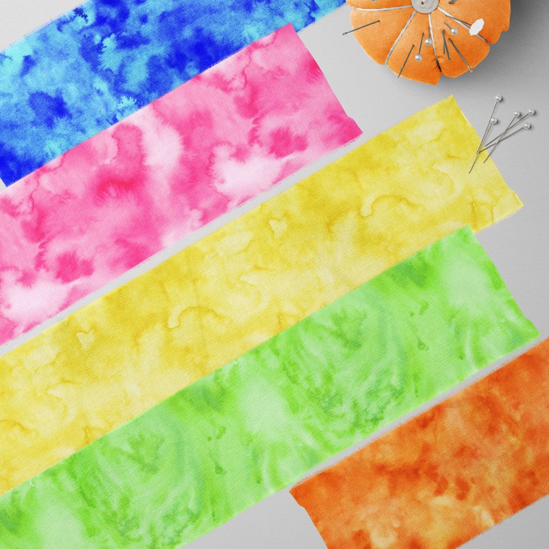 Precut Cotton Fabric Strips for Quilting and Crafts - Multicolor 60 Pieces