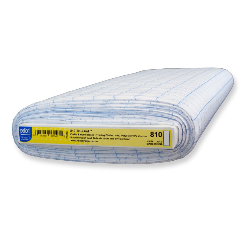 Pattern Making Sewing Fabric with Blue Grid Lines - 44 Inch x 25 Yards