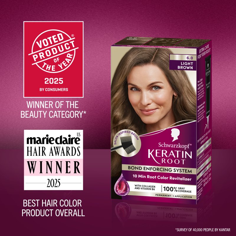 Root Touch-Up Hair Color Kit - Permanent, Long-Lasting Shades for Gray Coverage