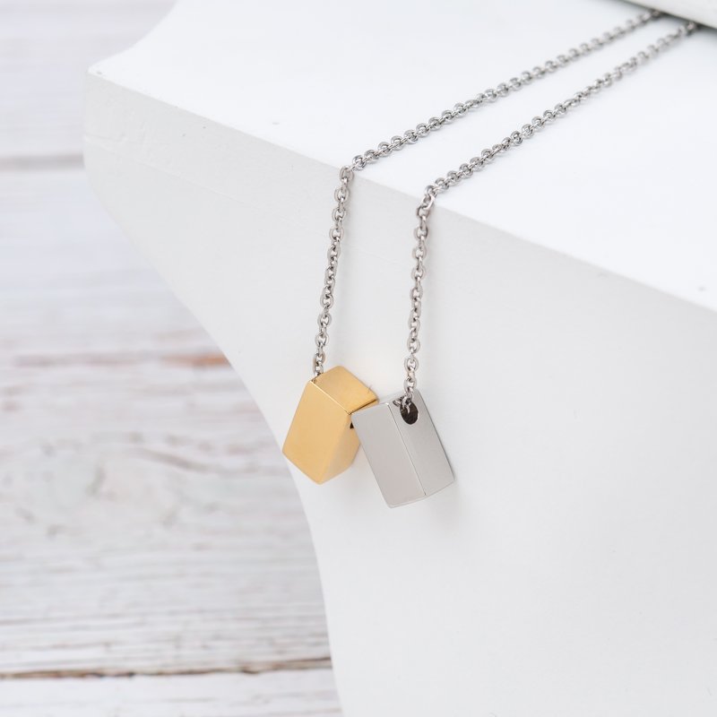 Mother's Day Jewelry Gift Set with Pendant Necklace and Card – Stainless Steel, Multiple Styles & Colors