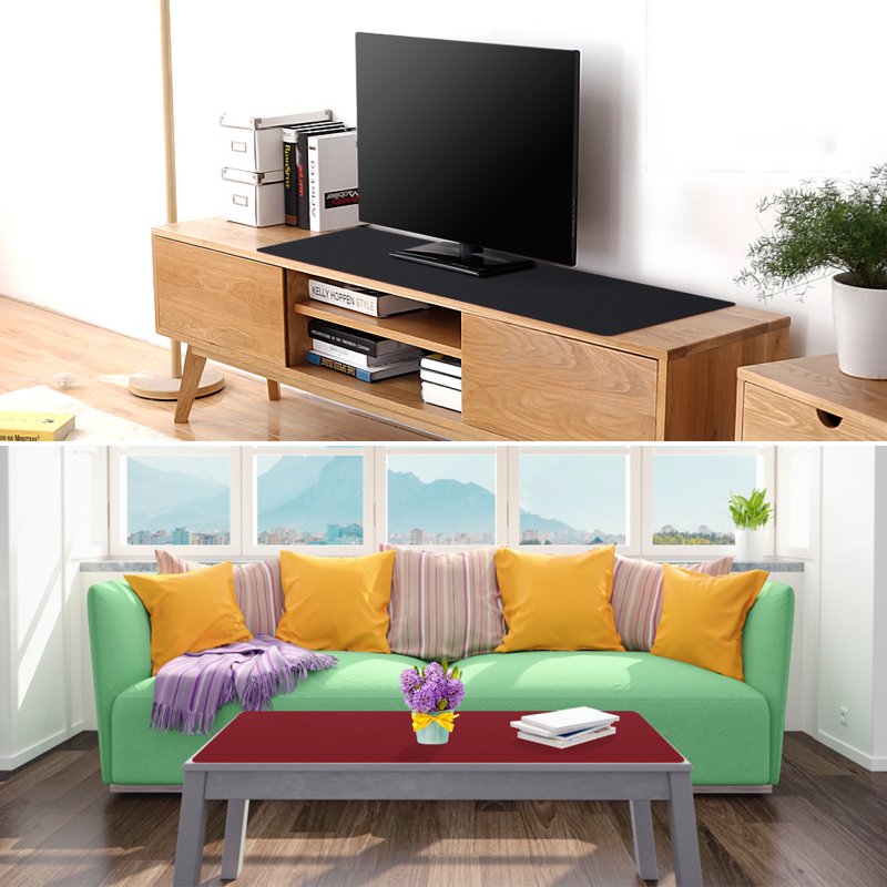 Large Waterproof PU Leather Desk Mat - Dual-Sided Office & Home Desk Pad