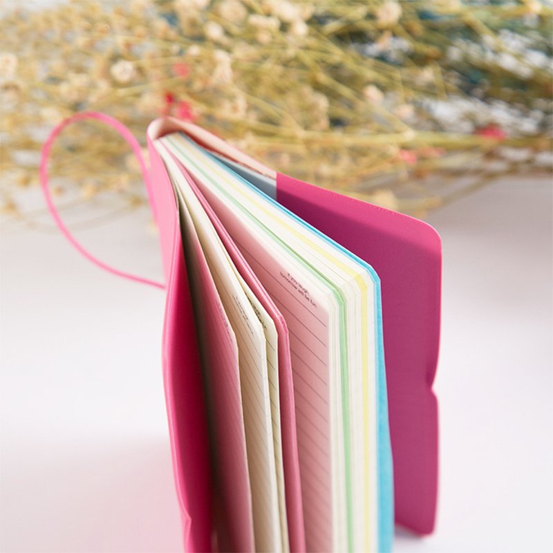 Mini Pocket Notebook Set with Imitation Leather Cover - 6 Colors, 100 Pages Each, Portable Memo Pads