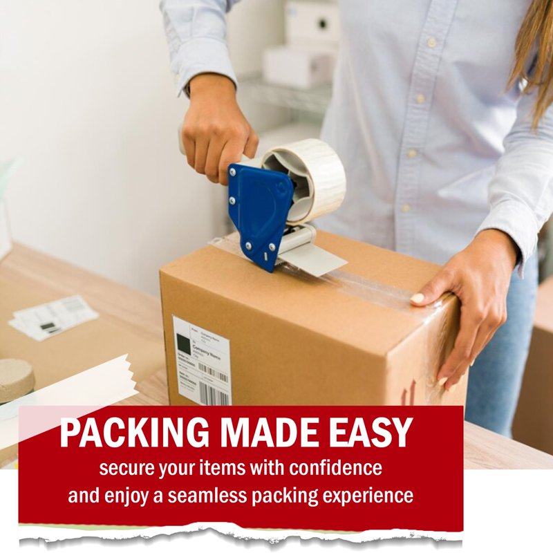 Heavy-Duty Clear Packing Tape 1.88 in x 54.6 yd 12-Pack for Shipping & Moving