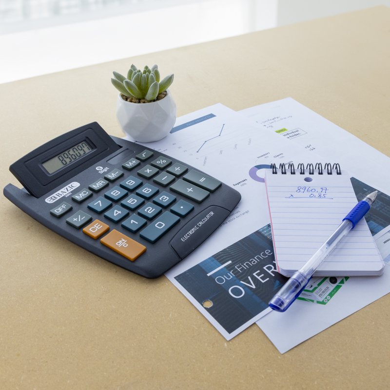 Large Desktop Calculator with 8-Digit Display and Tilt Screen - Office Supplies