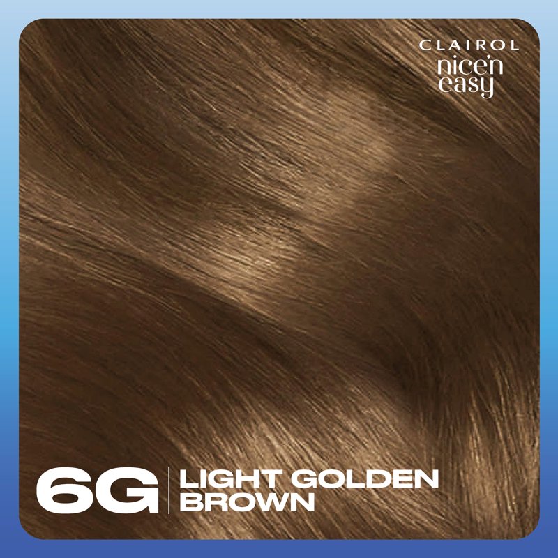Permanent Hair Color Cream - Natural Light Golden Brown Shades - Long Lasting & Gray Coverage