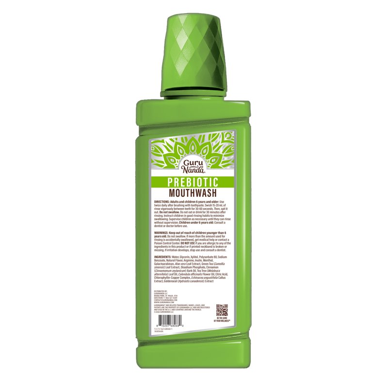 Prebiotic Alcohol-Free Mouthwash with Peppermint - 16.9 fl oz