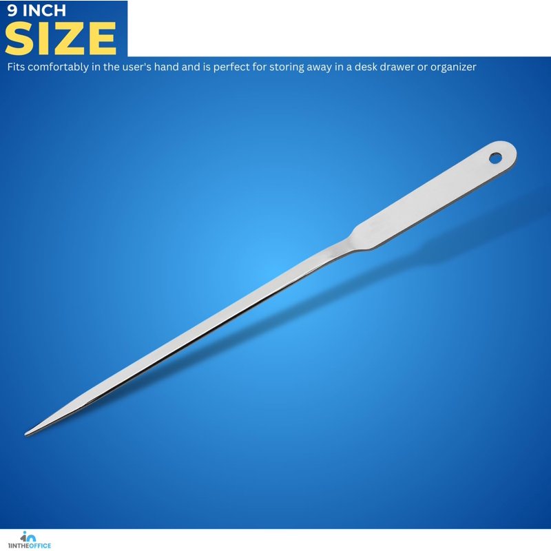 Stainless Steel Letter Opener 2 Pack - Office & Mailroom Tool