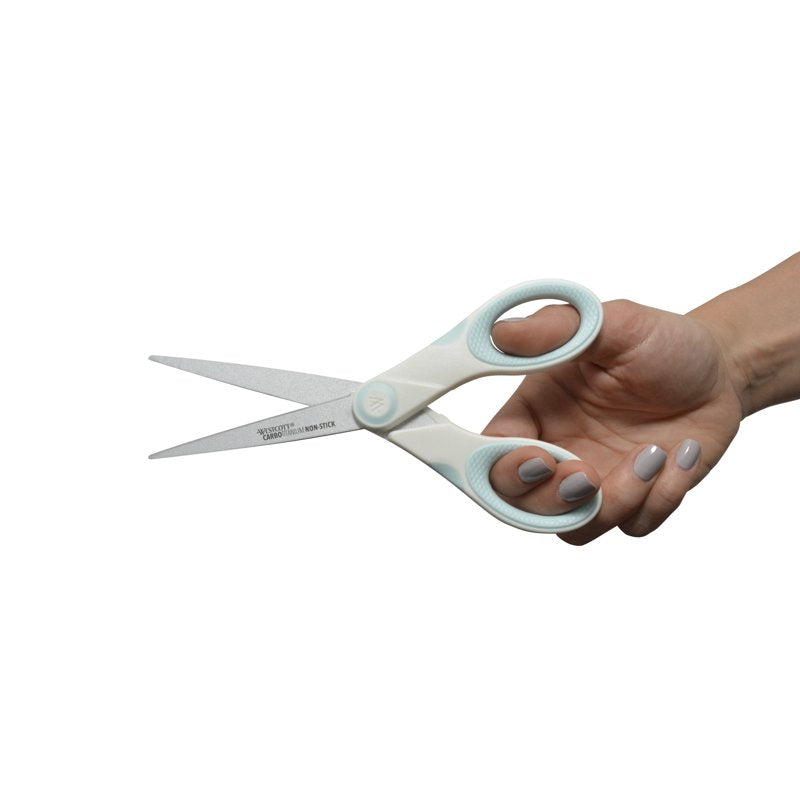 Non-Stick Craft & Office Scissors 8 7 5 Inch 3-Pack - Sharp, Durable, Comfortable Handles