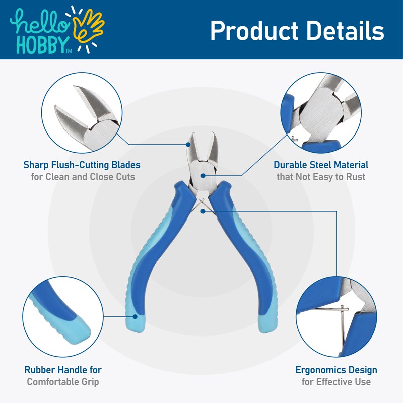 Jewelry Pliers Set - Round Nose Needle Nose & Side Cutter Tools for Jewelry Making