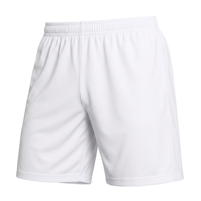 J4K Inc Youth Soccer Shorts Athletic Fit White XS - Lightweight Breathable Activewear, Child
