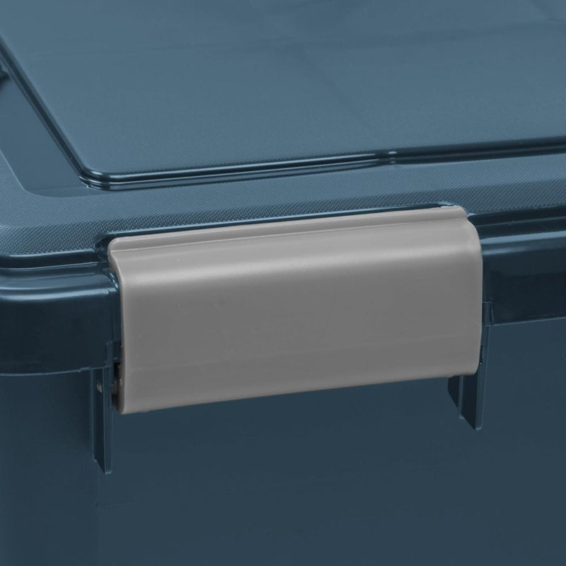 Heavy Duty Storage Bins with Gasket Seal Lid - 4 Pack | Moisture & Dustproof Containers
