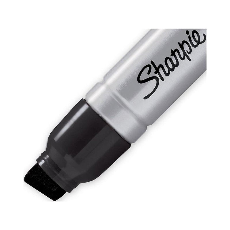 Sharpie Magnum Permanent Markers Black - 12 Count Extra-Wide Chisel Tip