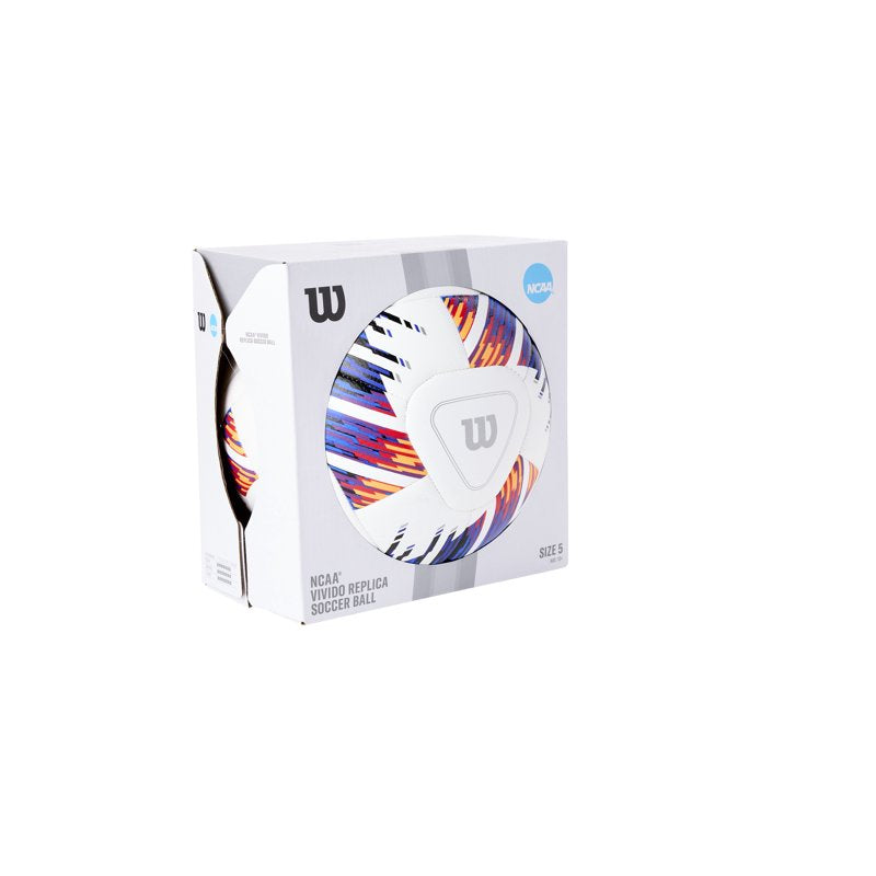 Wilson NCAA Vivido Replica Soccer Ball - White/Orange/Purple, Size 5 - Variation 5