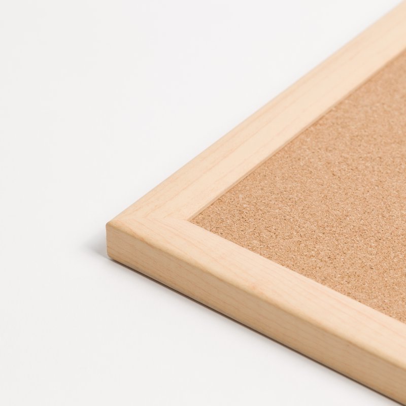 17 x 23 Inch Cork Bulletin Board with Natural Maple Wood Frame