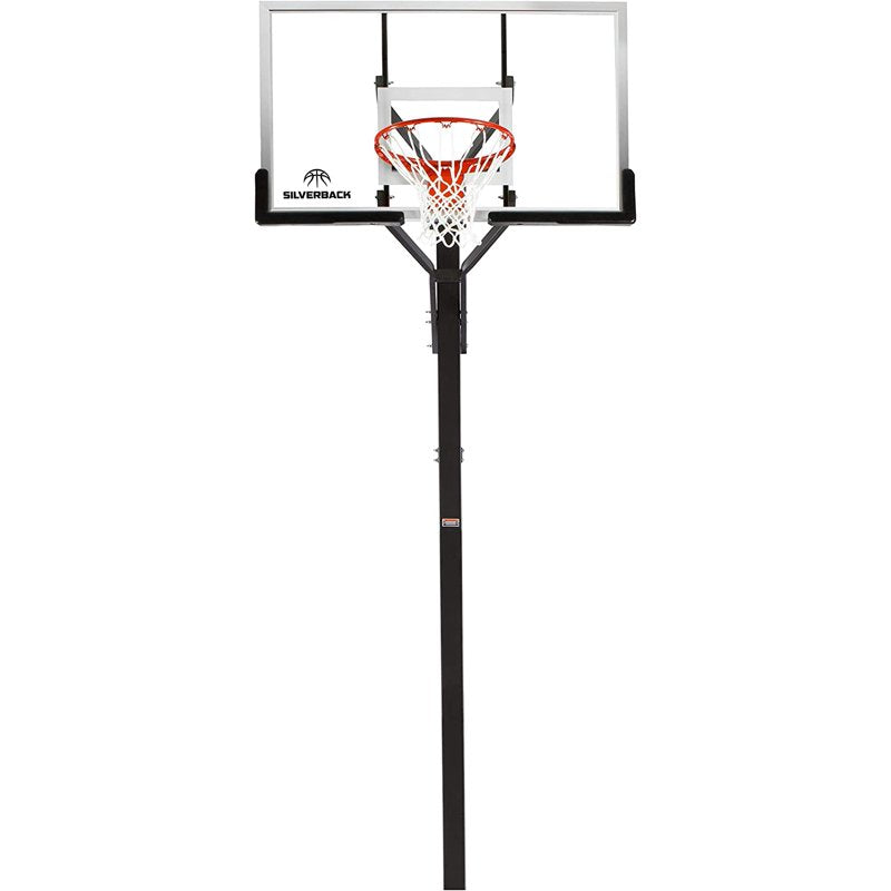 In-Ground Basketball Hoop with Tempered Glass Backboard & Pro-Style Rim