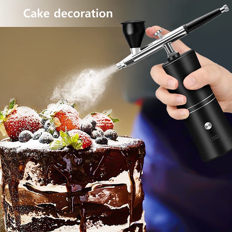 Rechargeable Airbrush Kit with Compressor for Nail Art Painting Tattoos Models