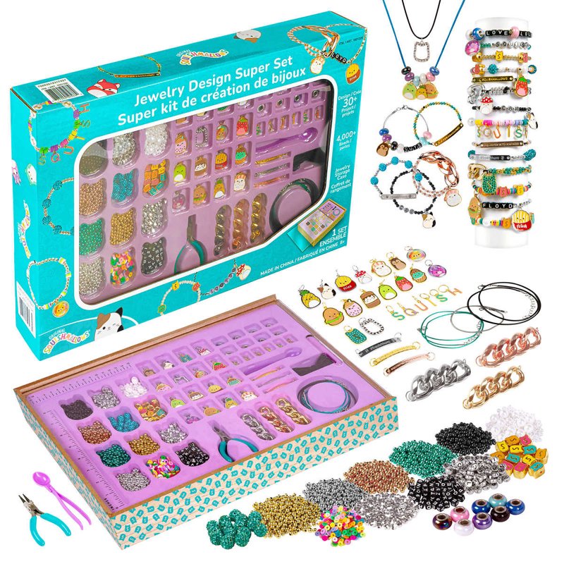 Jewelry Making Kit with Charms Beads and Supplies for Creative Bracelets and Necklaces