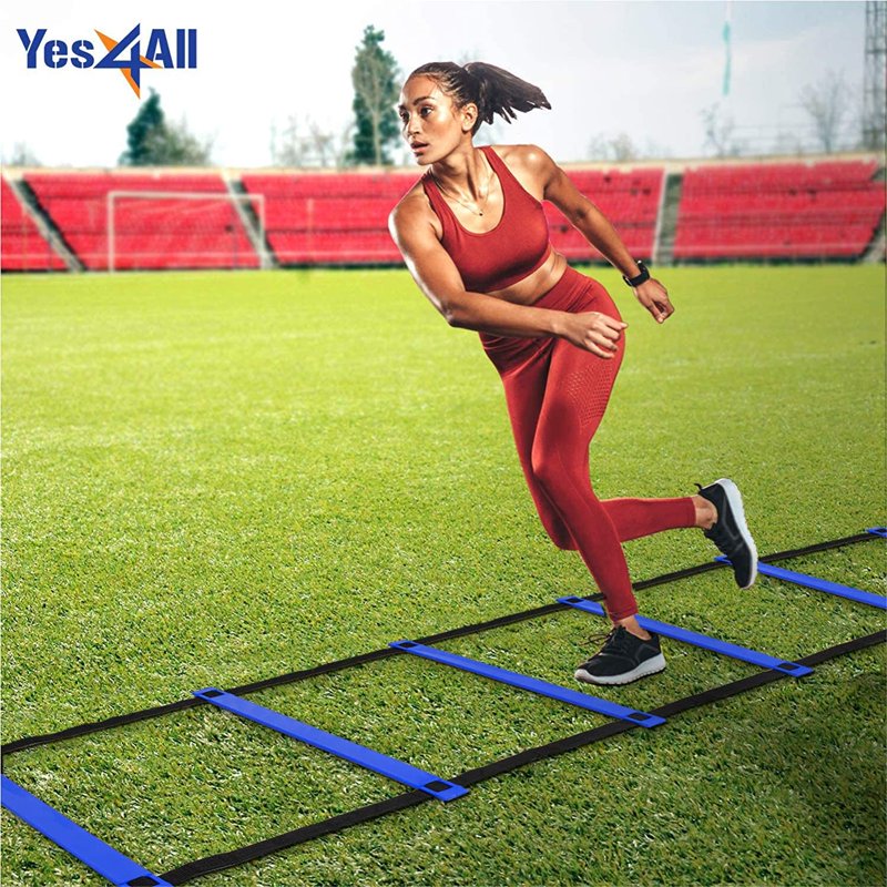 Agility Ladder with Carry Bag, 12 Rungs - Yes4All Training Equipment