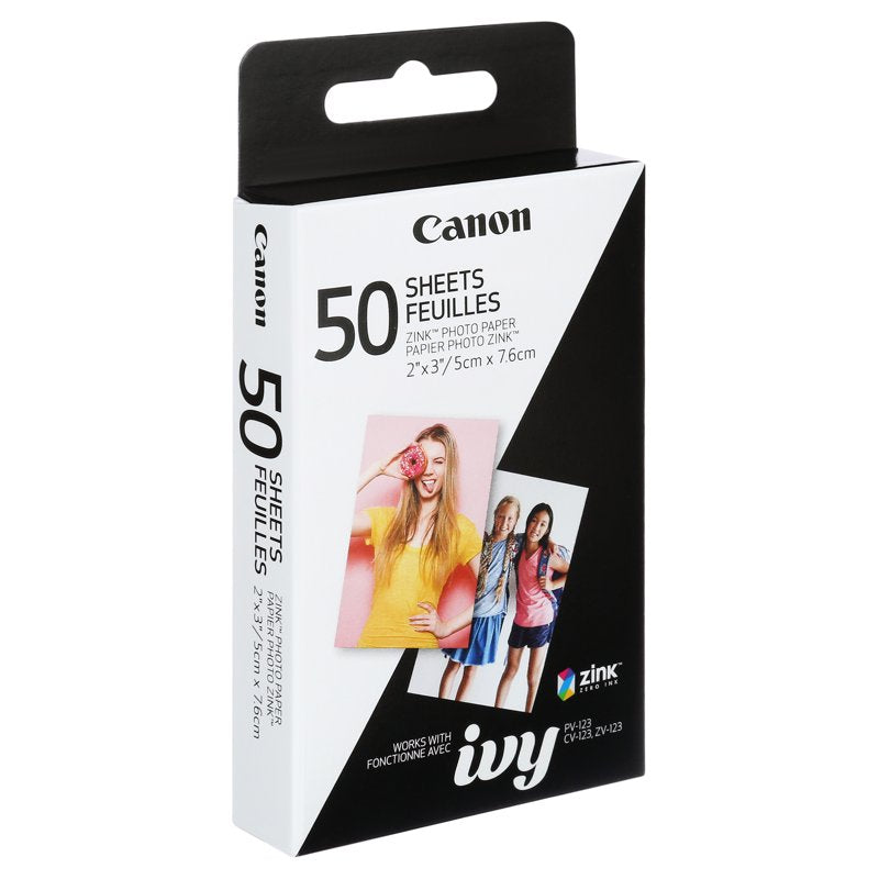 Canon Photo Paper Sheets for Inkless Prints - Water-Resistant, Smudge-Free
