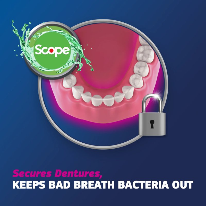 Denture Adhesive Cream with Fresh Breath & Precise Application - 2 Pack