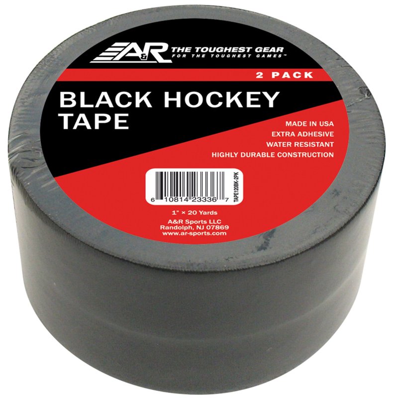 Black Hockey Tape 2 Pack - Sports Tape for Ice Hockey & Skating