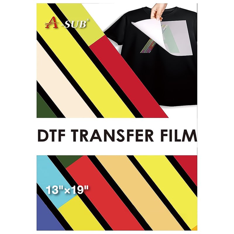 A-SUB DTF Transfer Sheets 13x19 Inch | 100 Sheets for Dark Fabrics
